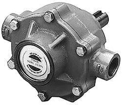 Pentair - ODP Motor, 208-230/460 Volt, 3 Phase, 1 HP, Cast Iron Straight Pump - 1-1/4 Inch Inlet, 1 Inch Outlet, 58 Max Head psi, Bronze Impeller, Cast Iron Shaft, Buna-N Seal, 58 Ft. Shut Off - Industrial Tool & Supply