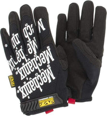 Mechanix Wear - Size L (10) Synthetic Leather General Protection Work Gloves - For Mechanic's & Lifting, Uncoated, Hook & Loop Cuff, Full Fingered, Black, Paired - Industrial Tool & Supply