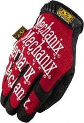Mechanix Wear - Size XL (11) Synthetic Leather General Protection Work Gloves - For Mechanic's & Lifting, Uncoated, Hook & Loop Cuff, Full Fingered, Red, Paired - Industrial Tool & Supply