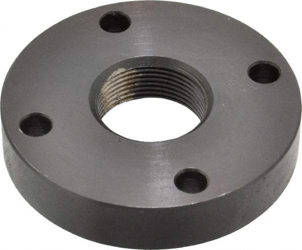 Keystone Threaded Products - 1-18 Int Thread, 3/4" Bar Diam, 2.63" Flange OD x 0.53" Thickness Precision Acme Mounting Flange - 4 Mounting Holes, Black Oxide Finish, Carbon Steel - Industrial Tool & Supply