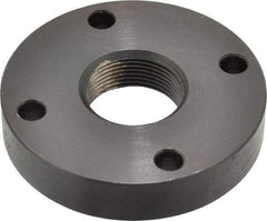 Keystone Threaded Products - 1-18 Int Thread, 3/4" Bar Diam, 2.63" Flange OD x 0.53" Thickness Precision Acme Mounting Flange - 4 Mounting Holes, Black Oxide Finish, Carbon Steel - Industrial Tool & Supply