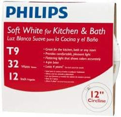 Philips - 32 Watt Fluorescent Tubular 4 Pin Lamp - 3,000°K Color Temp, 1,900 Lumens, T8, 12,000 hr Avg Life - Industrial Tool & Supply