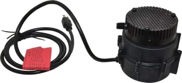 Little Giant Pumps - 1/50 HP, 4.4 psi, Nylon Miniature Submersible Pump - 1/4 Inch Outlet, 6 Ft. Long Power Cord, 1.1 Amp - Industrial Tool & Supply