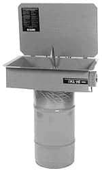 Build-All - Drum Mount Solvent-Based Parts Washer - 25 Gal Max Operating Capacity, Steel Tank, 120 Input Volts - Industrial Tool & Supply
