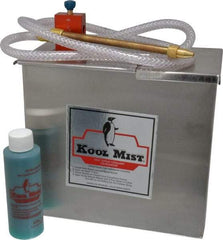 Kool Mist - 1 Outlet, 1 Gal Tank Capacity, Stainless Steel Tank Mist Coolant System - 4' Coolant Line Length, 6" Hose Length, 5/16" Nozzle Diam - Industrial Tool & Supply