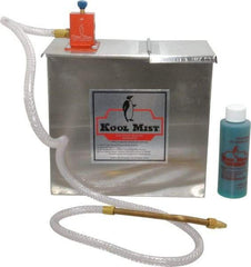 Kool Mist - 1 Outlet, 1 Gal Tank Capacity, Stainless Steel Tank Mist Coolant System - 4' Coolant Line Length, 6" Hose Length, 5/16" Nozzle Diam - Industrial Tool & Supply