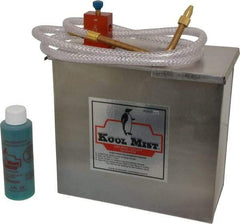 Kool Mist - 1 Outlet, 1 Gal Tank Capacity, Stainless Steel Tank Mist Coolant System - 4' Coolant Line Length, 6" Hose Length, 5/16" Nozzle Diam - Industrial Tool & Supply