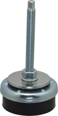 Royal Products - M12-1.25 Bolt Thread, Stud Mount Leveling Pad & Mount - 1,110 Max Lb Capacity, 3-1/8" Base Diam - Industrial Tool & Supply