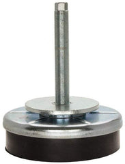 Royal Products - M20 x 1.50 Bolt Thread, Stud Mount Leveling Pad & Mount - 5,500 Max Lb Capacity, 6-1/4" Base Diam - Industrial Tool & Supply
