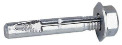 Wej-It - 5/8" Diam, 4-1/2" OAL, Wedge Expansion Concrete Anchor - Steel, Zinc-Plated Finish, Hex Head - Industrial Tool & Supply