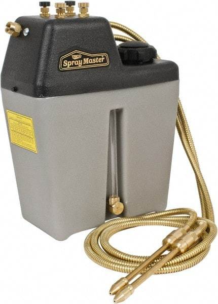 Trico - 2 Outlet, 1 Gal Tank Capacity, High Density Polyethylene Tank Mist Coolant System - 5' Coolant Line Length, 6" Hose Length - Industrial Tool & Supply