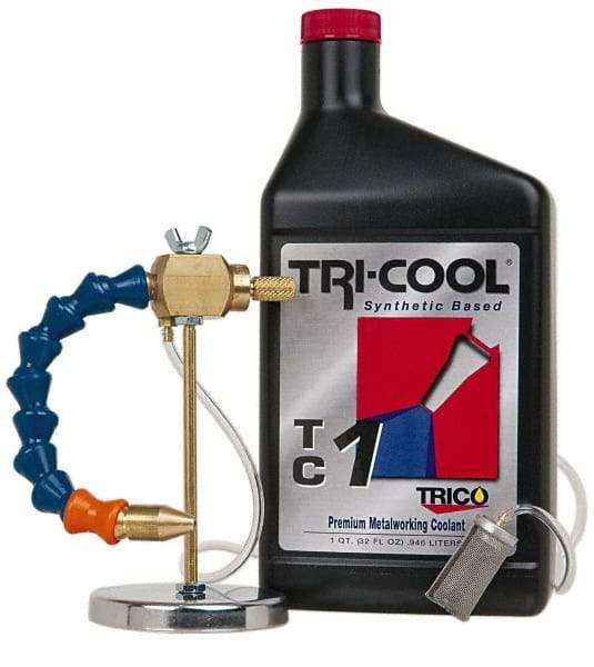 Trico - 1 Qt Tank Capacity, Tankless Mist Coolant Unit - 7' Coolant Line Length, 7" Hose Length - Industrial Tool & Supply