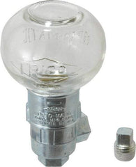 Trico - 1 Outlet, Glass Bowl, 2.5 Ounce Constant-Level Oil Reservoir - 1/4 NPT Outlet, 2-1/2" Diam x 4-1/4" High - Industrial Tool & Supply