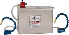 Kool Mist - 2 Outlet, 1 Gal Tank Capacity, Stainless Steel Tank Mist Coolant System - 4' Coolant Line Length, 12" Hose Length, 5/16" Nozzle Diam - Industrial Tool & Supply