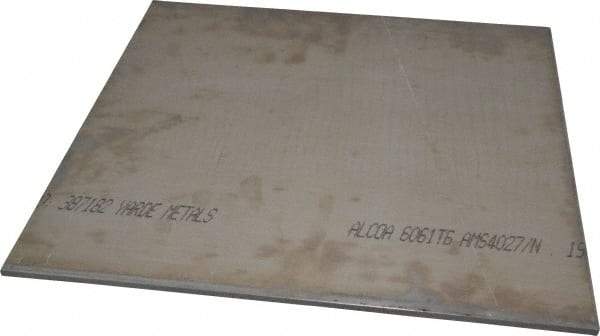 Value Collection - 0.19 Inch Thick x 12 Inch Wide x 12 Inch Long, Aluminum Sheet - Alloy 6061-T6 - Industrial Tool & Supply