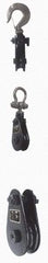 Value Collection - 8, 800 Lbs. Load Limit, Side Release Snatch Block - Single Sheave, 4-1/2 Inch Outside Diameter, Wire Rope, 3/8 Inch Diameter, Steel - Industrial Tool & Supply