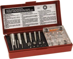 Made in USA - 3 to 20mm Diameter Shim Punch and Die Set - 10 Piece - Industrial Tool & Supply