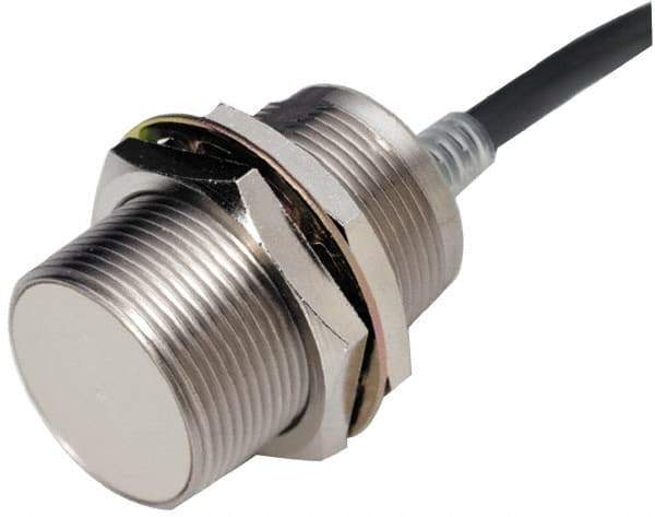 Omron - NPN, 2mm Detection, Cylinder Shielded, Inductive Proximity Sensor - 3 Wires, IP67, 12 to 24 VDC, M8x1 Thread, 8mm Wide - Industrial Tool & Supply