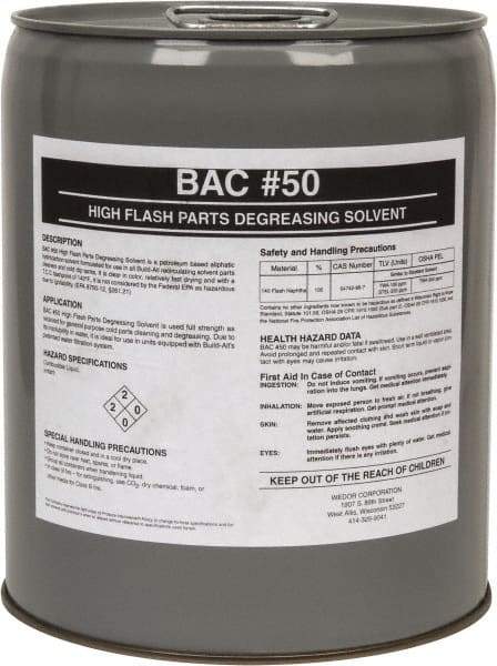 Made in USA - 5 Gal Pail Parts Washer Fluid - Solvent-Based - Industrial Tool & Supply