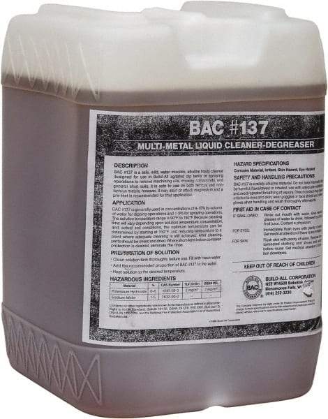 Made in USA - 5 Gal Pail Parts Washer Fluid - Water-Based - Industrial Tool & Supply