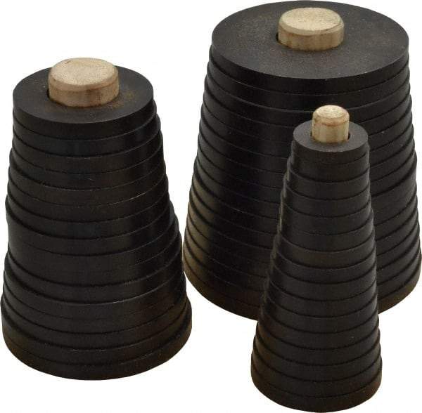 Eagle Rock - 48 Piece, Lathe Chuck Anti-Backlash Ring Set - 1 to 3-15/16" OD - Industrial Tool & Supply