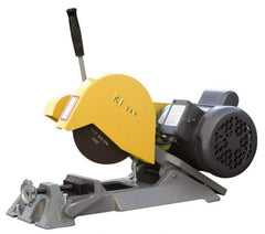 Kalamazoo - 7" Blade Diam, 1/2" Arbor Hole, Straight Chop & Cutoff Saw - 1 Phase, 4,800 RPM, 1 hp, 110/220 Volts, 1" in Solids at 90°, 2" in Pipe at 90° - Industrial Tool & Supply