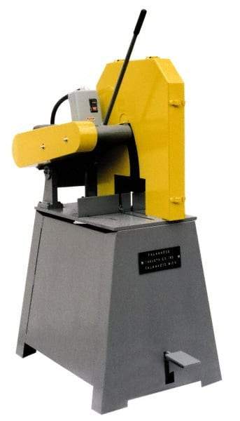 Kalamazoo - 16 or 18" Blade Diam, 1" Arbor Hole, Straight Chop & Cutoff Saw - 3 Phase, 2,500 RPM, 10 hp, 220/440 Volts, 3" in Solids at 90°, 4" in Pipe at 90° - Industrial Tool & Supply