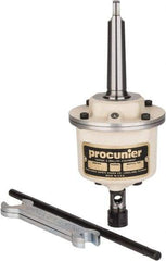 Procunier - No. 0 Min Tap Capacity, No. 10 Max Mild Steel Tap Capacity, 2MT Mount Tapping Head - Includes 2 Wrenches - Exact Industrial Supply