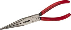 Knipex - 8" OAL, Side Cutting Pliers - Standard Jaw, Snipe Nose with Cut Head - Industrial Tool & Supply