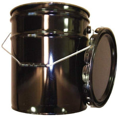 Made in USA - 5 Gallon Capacity, Crimped Lid, Drum Pail - Steel, UN 1H2/X70.8/S/01/USA/+AA1175 Listing - Industrial Tool & Supply