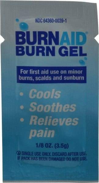 Medique - (25) 1/8 oz Burn Relief Gel - Comes in Packet - Industrial Tool & Supply