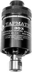 Tapmatic - Model 70X, No. 10 Min Tap Capacity, 1/2 Inch Max Mild Steel Tap Capacity, 7/8-20 Mount Tapping Head - 24100 (J441), 24500 (J445) Compatible, Includes Tap Clamping Wrenches, for Manual Machines - Exact Industrial Supply