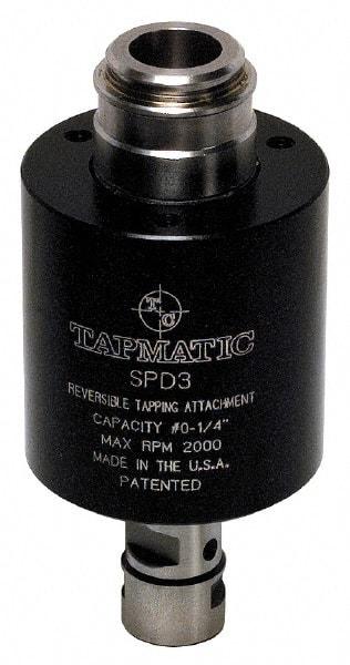 Tapmatic - Model SPD-7, No. 10 Min Tap Capacity, 5/8 Inch Max Mild Steel Tap Capacity, 7/8-20 Mount Tapping Head - 24100 (2441), 24000 (J440) Compatible, Includes Tap Clamping Wrenches, for CNC and Manual Machines - Exact Industrial Supply