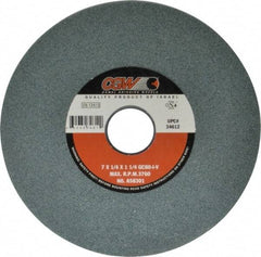 Camel Grinding Wheels - 7" Diam x 1-1/4" Hole x 1/4" Thick, I Hardness, 80 Grit Surface Grinding Wheel - Silicon Carbide, Type 1, Medium Grade, 3,760 Max RPM, Vitrified Bond, No Recess - Industrial Tool & Supply