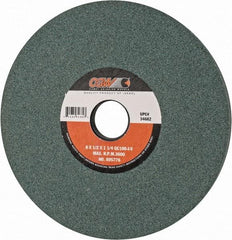 Camel Grinding Wheels - 8" Diam x 1-1/4" Hole x 1/2" Thick, I Hardness, 100 Grit Surface Grinding Wheel - Silicon Carbide, Type 1, Fine Grade, 3,600 Max RPM, Vitrified Bond, No Recess - Industrial Tool & Supply