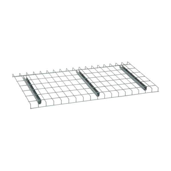 Nashville Wire - 46" Wide, 1-1/2" High, Open Shelving Welded Wire Decking - Steel, 24" Deep, Use with Pallet Racks - Industrial Tool & Supply