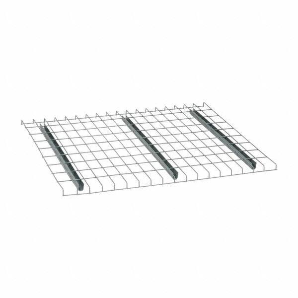 Nashville Wire - 46" Wide, 1-1/2" High, Open Shelving Welded Wire Decking - Steel, 36" Deep, Use with Pallet Racks - Industrial Tool & Supply