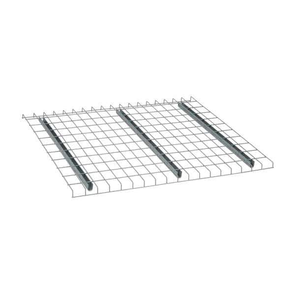 Nashville Wire - 46" Wide, 1-1/2" High, Open Shelving Welded Wire Decking - Steel, 42" Deep, Use with Pallet Racks - Industrial Tool & Supply