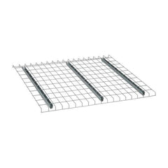 Nashville Wire - 46" Wide, 1-1/2" High, Open Shelving Welded Wire Decking - Steel, 42" Deep, Use with Pallet Racks - Industrial Tool & Supply