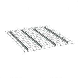 Nashville Wire - 46" Wide, 1-1/2" High, Open Shelving Welded Wire Decking - Steel, 42" Deep, Use with Pallet Racks - Industrial Tool & Supply
