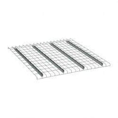 Nashville Wire - 46" Wide, 1-1/2" High, Open Shelving Welded Wire Decking - Steel, 42" Deep, Use with Pallet Racks - Industrial Tool & Supply