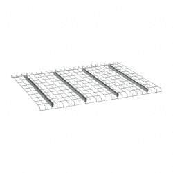 Nashville Wire - 58" Wide, 1-1/2" High, Open Shelving Welded Wire Decking - Steel, 42" Deep, Use with Pallet Racks - Industrial Tool & Supply