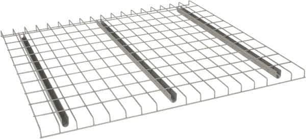 Nashville Wire - 46" Wide, 1-1/2" High, Open Shelving Welded Wire Decking - Steel, 44" Deep, Use with Pallet Racks - Industrial Tool & Supply
