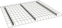 Nashville Wire - 46" Wide, 1-1/2" High, Open Shelving Welded Wire Decking - Steel, 44" Deep, Use with Pallet Racks - Industrial Tool & Supply