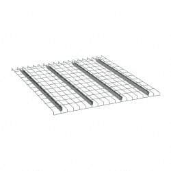Nashville Wire - 46" Wide, 1-1/2" High, Open Shelving Welded Wire Decking - Steel, 48" Deep, Use with Pallet Racks - Industrial Tool & Supply