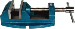 Wilton - 4" Jaw Opening Capacity x 2-1/8" Throat Depth, Horizontal Drill Press Vise - 4" Wide x 2-1/8" High Jaw, Stationary Base, Standard Speed, 10-1/4" OAL x 3.4" Overall Height, Cast Iron - Industrial Tool & Supply