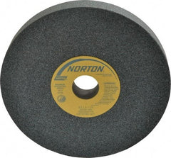 Norton - 8" Diam x 1-1/4" Hole x 1" Thick, J Hardness, 60 Grit Surface Grinding Wheel - Silicon Carbide, Type 1, Medium Grade, 3,600 Max RPM, Vitrified Bond, No Recess - Industrial Tool & Supply