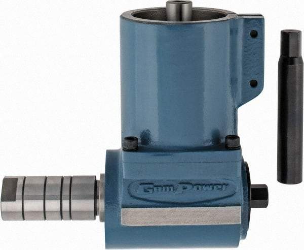 Interstate - Right Milling Head Angle Milling Head Adapter - R8 Spindle Taper, Compatible with Bridgeport Type - Industrial Tool & Supply