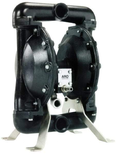 ARO/Ingersoll-Rand - 1-1/2" NPT, Metallic, Air Operated Diaphragm Pump - Nitrile Diaphragm, Aluminum Housing - Industrial Tool & Supply