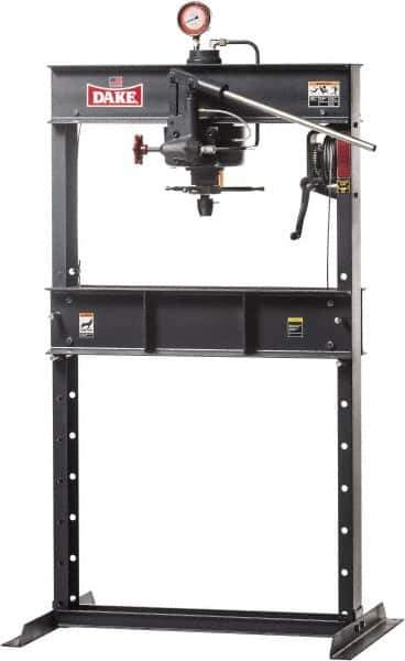 Dake - 25 Ton Manual Shop Press - 5 Inch Stroke - Industrial Tool & Supply